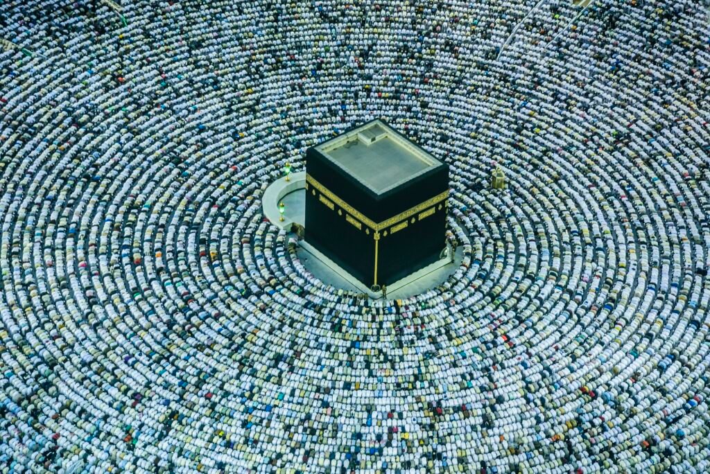 The Hajj annual Islamic pilgrimage, Mecca, Saudi Arabia